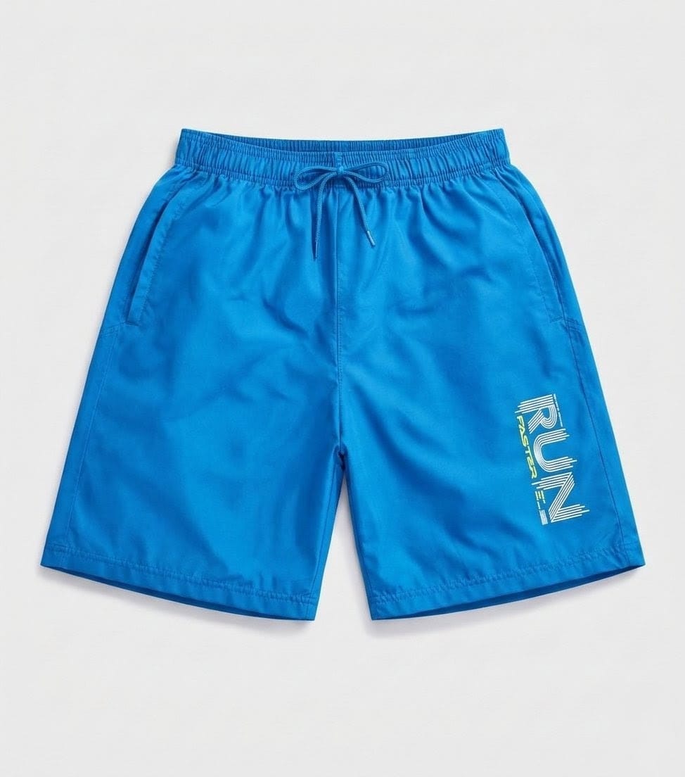 Men’s Sky Blue Sports Shorts | Lightweight Breathable Summer Shorts with Drawstring