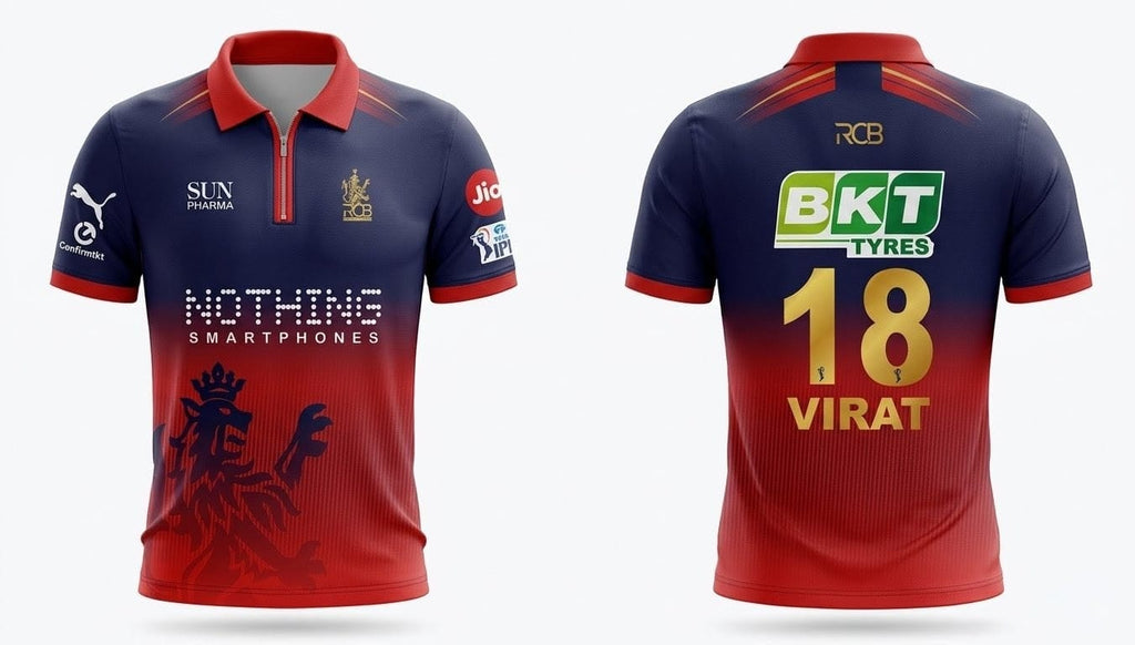 Navy Red Cricket Jersey – Premium Dry Fit Sports T-Shirt for Men