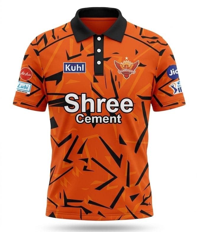 Orange Cricket Jersey – Premium Dry Fit Sports T-Shirt for Men