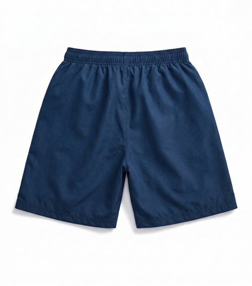 Men’s Dark Navy Blue Sports Shorts with Drawstring | Lightweight Quick Dry Casual Gym Shorts
