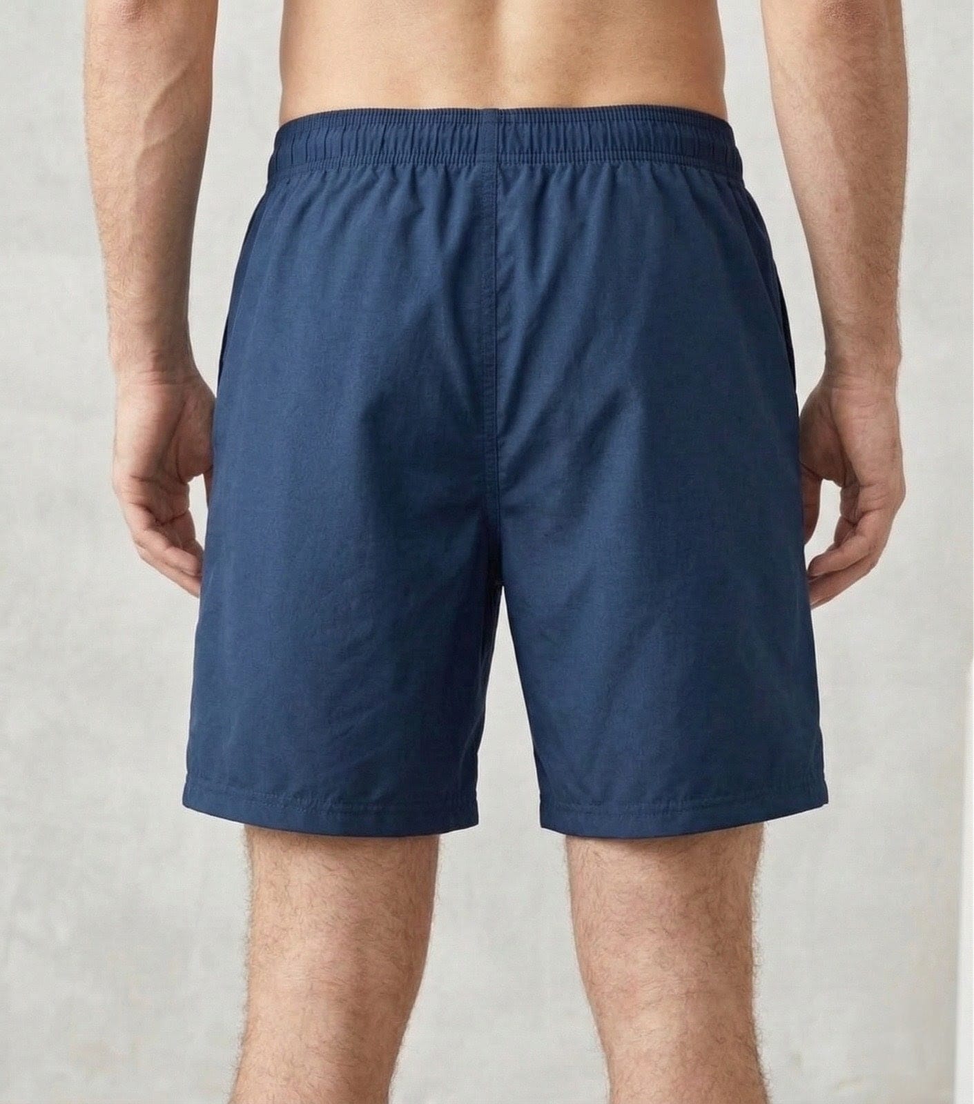 Men’s Dark Navy Blue Sports Shorts with Drawstring | Lightweight Quick Dry Casual Gym Shorts