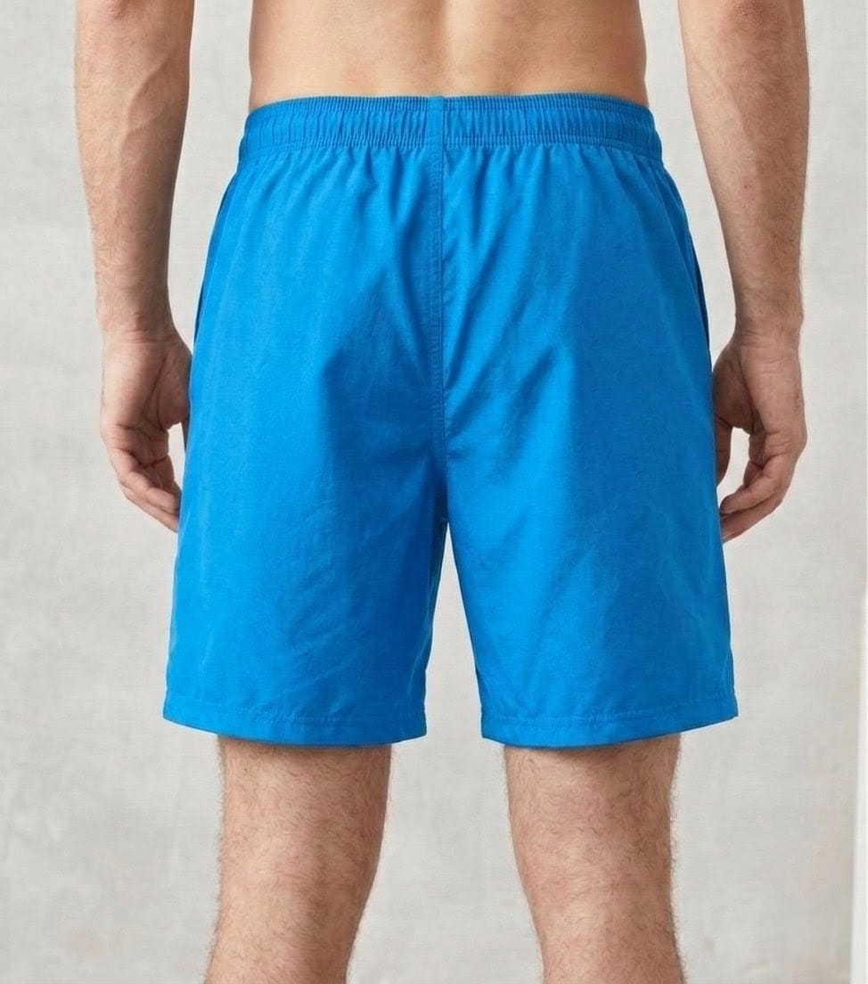 Men’s Sky Blue Sports Shorts | Lightweight Breathable Summer Shorts with Drawstring