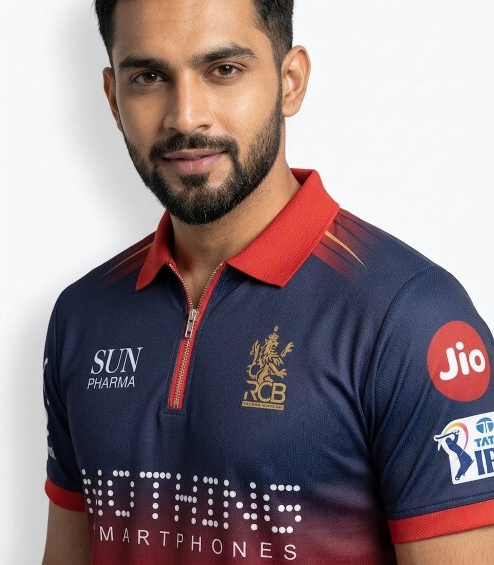 Navy Red Cricket Jersey – Premium Dry Fit Sports T-Shirt for Men