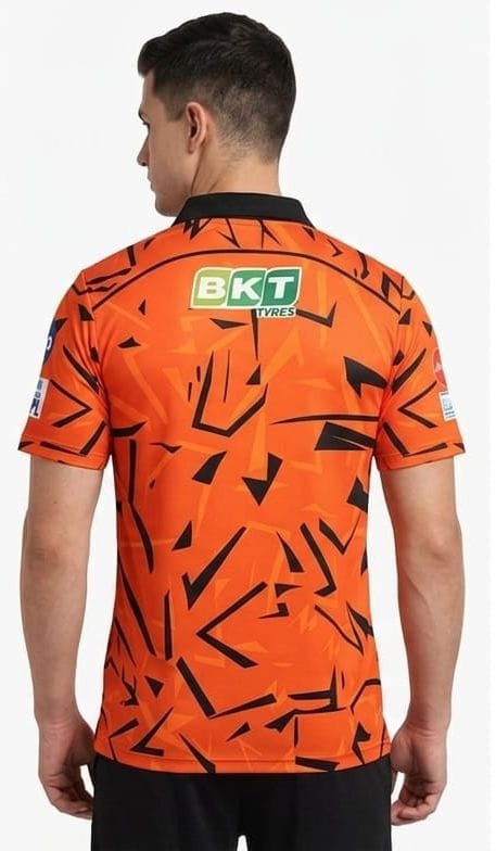 Orange Cricket Jersey – Premium Dry Fit Sports T-Shirt for Men