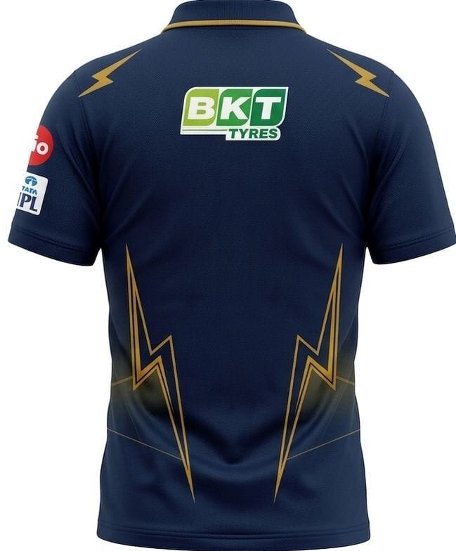 Navy Blue Lightning Cricket Jersey – Premium Dry Fit Sports T-Shirt for Men